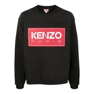 Kenzo Black Sweatshirt with Red Logo